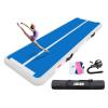 AWSUM 16ft 4inches Air Tumbling Mat Inflatable Training Mat Gymnastics Tracks with Electric Air Pump for Gym/Cheerleading/Water/Yoga Blue/White view 1