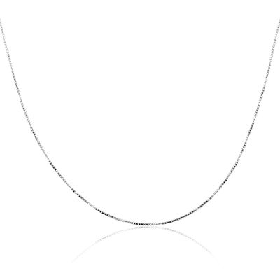 AJ's Collection Sterling Silver 925 Box Chain - 20 Inch