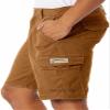 UNIONBAY Mens Midweight Flex Waist Cargo Shorts (Chestnut, 42) view 3