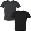 Next Level Apparel 6240 Mens Premium V-Neck Tee LRG-Charcoal/Black view 1