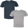 Next Level Apparel 6240 Mens Premium V-Neck Tee MED-Midnight/DarkHeather view 1
