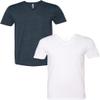 Next Level Apparel 6240 Mens Premium V-Neck Tee XL-Midnight/White view 1