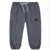 SANGTREE Girl Pants, Multi Pockets Elastic Waist Pull On Cargo Jogger with Drawstring,Dark Grey,13-14 Years Toddler = Tag 170 view 3