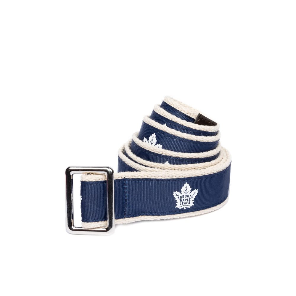 GELLS Toronto Maple Leafs NHL Hockey Belt Officially Licensed With Nickel Finished Brass Buckle And Logo Tin Youth Size Large