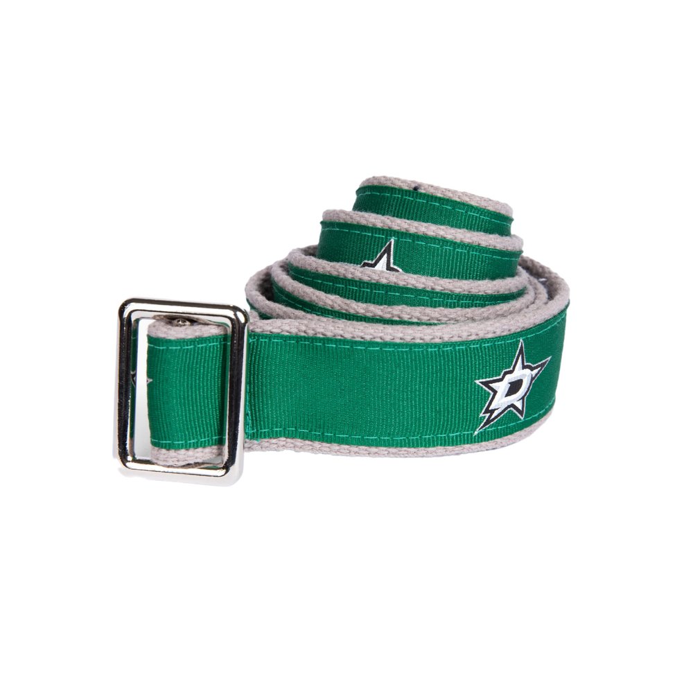 GELLS Dallas Stars NHL Hockey Belt Officially Licensed With Nickel Finished Brass Buckle And Logo Tin Youth Size Large