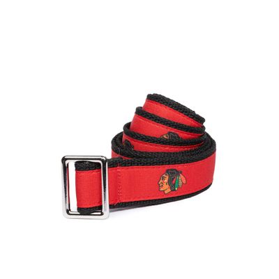 GELLS Chicago Blackhawks NHL Hockey Belt Officially Licensed With Nickel Finished Brass Buckle And Logo Tin Youth Size Large