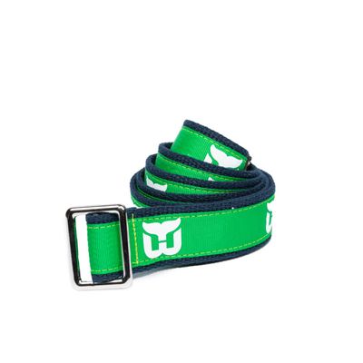 GELLS Hartford Whalers NHL Hockey Belt Officially Licensed With Nickel Finished Brass Buckle And Logo Tin Youth Size Large