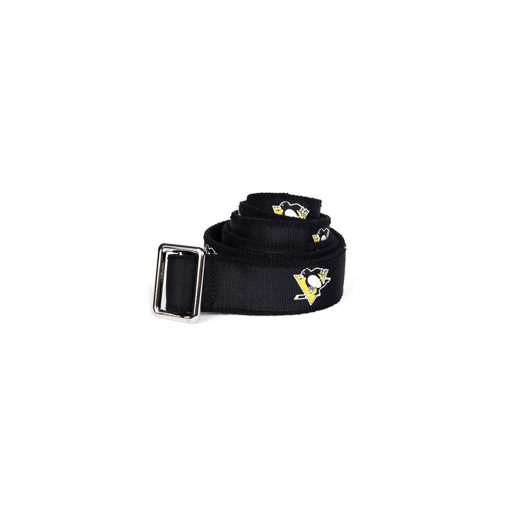 GELLS Pittsburgh Penguins NHL Hockey Belt Officially Licensed With Nickel Finished Brass Buckle And Logo Tin Youth Size Small