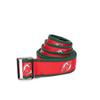 GELLS New JerseyDevils NHL Hockey Belt Officially Licensed With Nickel Finished Brass Buckle And Logo Tin Youth Size Large view 1