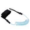 01 02 015 Paddle Board Ankle Strap, Heat Shrink Protection Surfboard Leash for Body for Surfboard(Transparent Blue core) view 4