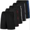 Real Essentials 5 Pack: Boys' Mesh Basketball Athletic Shorts with Pockets  Teen Kids Youth Quick Dry Soccer Running Gym S (8) view 1