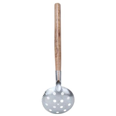 Ice Fishing Scoop, Ice Skimmer, Winter Fishing Skimmer Scoop, 34 x 8cm Iron+wood 130g Ice Picks for Ice Fishing for Ice Fishing Fishing Lover Lake Winter Fishing