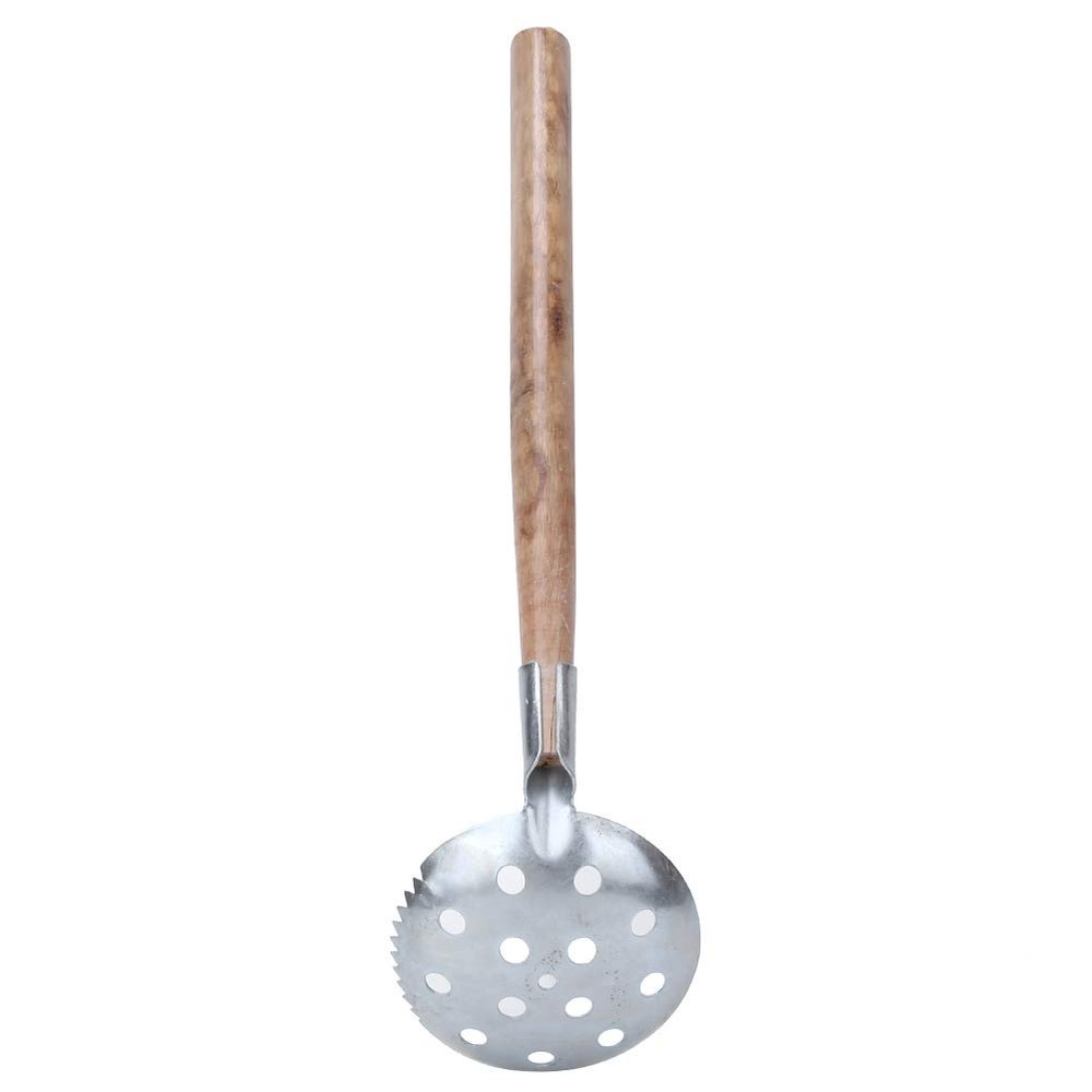 Ice Fishing Scoop, Ice Skimmer, Winter Fishing Skimmer Scoop, 34 x 8cm Iron+wood 130g Ice Picks for Ice Fishing for Ice Fishing Fishing Lover Lake Winter Fishing