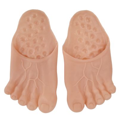 Cosplay Props, Costume Slippers Portable Interesting Look Long Lasting Use for Halloween Party for Fancy Ball(Flesh-Colored)