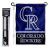 Colorado Rockies Garden Flag with Stand Holder view 1