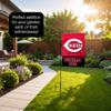 Cincinnati Reds Garden Flag with Stand Holder view 4