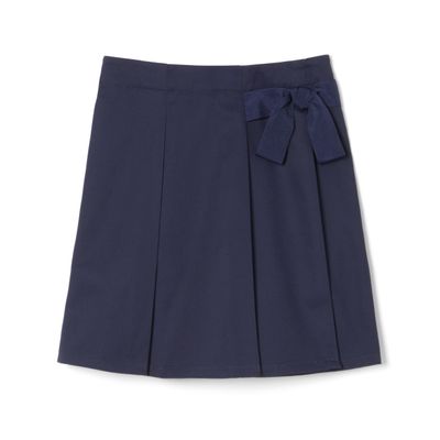 French Toast Girls Uniform Skirts, Pleated Knot Scooter, Navy, 12