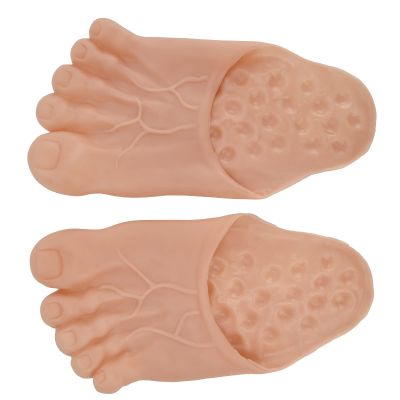 01 02 015 Costume Slippers, 1 Pair Interesting Look Cosplay Props Portable Long Lasting Use for Halloween Party for Fancy Ball(Flesh-Colored)