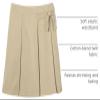 French Toast Girls Uniform Skirts, Pleated Knot Scooter, Khaki, 14 view 2