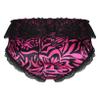 ACSUSS Men Shiny Satin Bulge Pouch Sissy Panties Lingerie Ruffle Crossdress Underwear Hot_Pink Large view 2