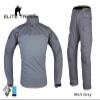 Emerson Combat Assault Tactical Shirt Trousers Suit Military Army bdu Uniform (XX-Large, Wolf Gray) view 2