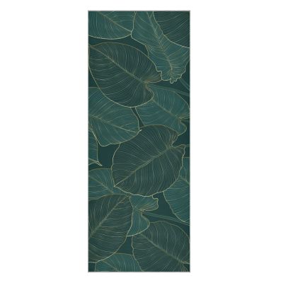 susiyo Natural Green Leaves Yoga Towel with Storage Mesh Bag Soft Sweat Absorbent Non Slip Hot Yoga Towels Ideal for Women & Men Travel 73" x 27"