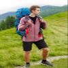 Woitury Men's Hiking Shirt Full Zip Sun Protection Jacket Hoodie with Pockets Lightweight Fishing Shirts Dark Red L view 3