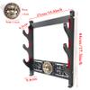 BDOUyi Sword Holder Katana Stand Wall Mount Samurai Sword Rack Stand Red Velvet Style for Katana Wakizashi-Red Velvet-3Tier view 2