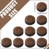 Gejoy 20 Pcs Billiard Pool Cue Tips Replacement Kit Pool Stick Tips with Storage Box for Snooker(13 mm,Dark Brown) view 2
