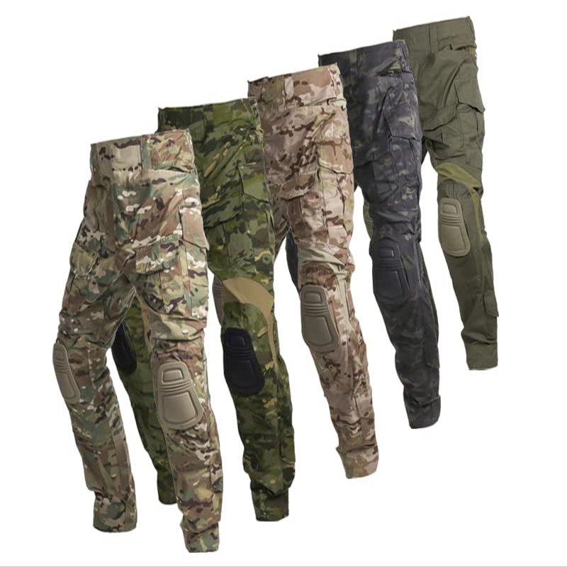 Elite Tribe Gen3 Combat Pants Airsoft Tactical Military BDU Pants with Knee Pad (X-Large, Multicam)