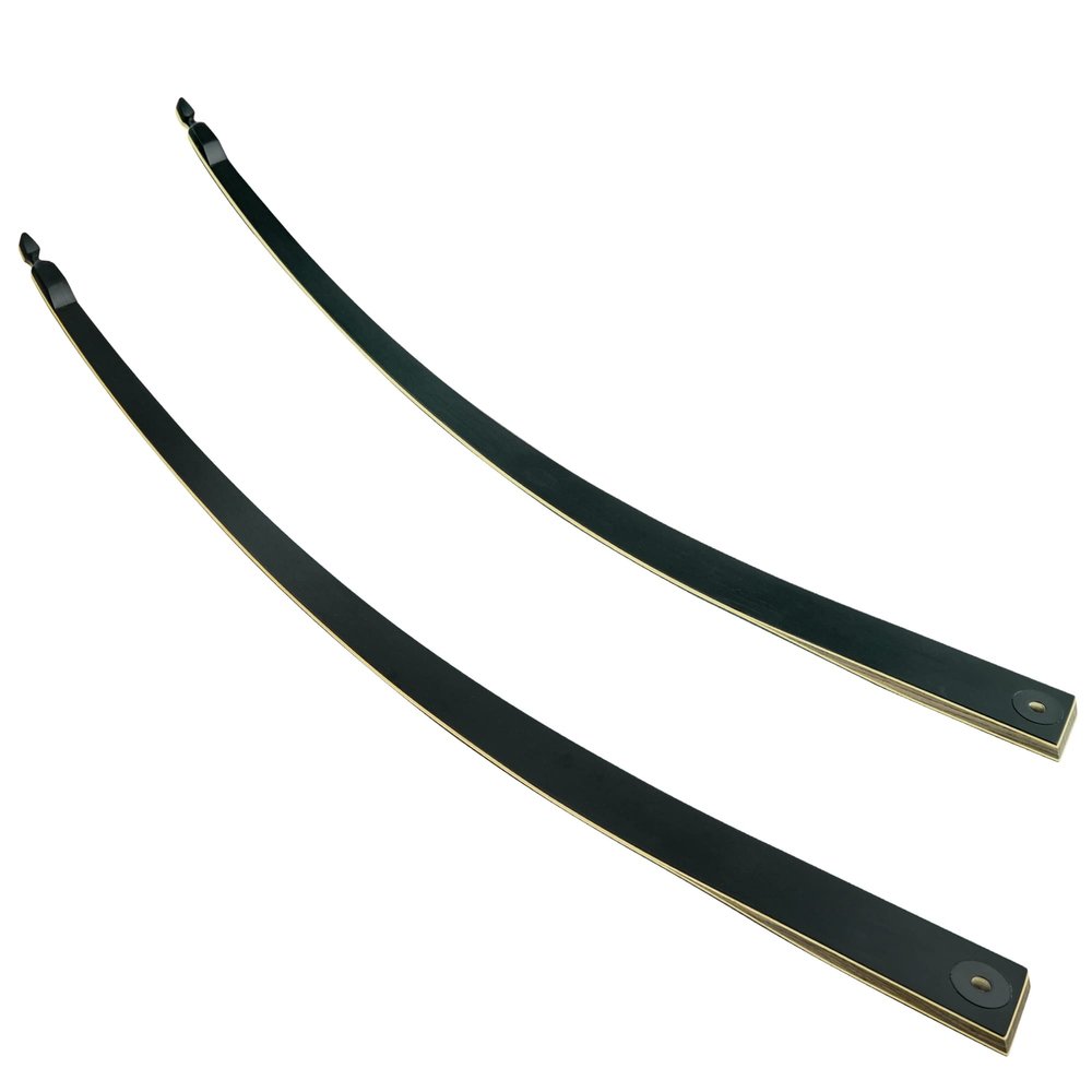 Black Hunter Original Takedown Longbow Limbs Replacement, GLURAK 40lb Fiberglass and Bamboo Sheet Laminated Bow Limbs