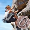Heavy Duty Carabiner Clip Climbing Carabiner(25kn=5600lbs),Travel Essentials Hook with Screwgate Multipurpose for Climbing, Rigging, Ropes, Hammocks (O Shape, 2pack) view 4