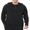 Amazon Essentials Men's Athletic Lightweight Stretch Woven Colorblock Anorak Hiking Running Jacket, Black  Original, X-Large view 4