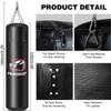 Prorobust Punching Bag for Adults, 4ft PU Heavy Boxing Bag Set with 12OZ Gloves for MMA Kickboxing Boxing Karate Home Gym Training (Unfilled) view 3