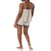 Amazon Essentials Women's Knit Jersey Cami Short Pajama Set, Pink Leopard, Medium view 2