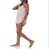 Amazon Essentials Women's Knit Jersey Cami Short Pajama Set, Pink Leopard, Medium view 3
