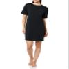 Amazon Essentials Women's Knit Jersey Sleep Tee Nightdress, Black, XS view 1
