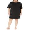 Amazon Essentials Women's Knit Jersey Sleep Tee Nightdress, Black, XS view 4