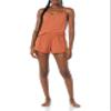 Amazon Essentials Women's Knit Jersey Cami Short Pajama Set, Terracotta, Small view 1
