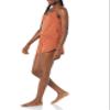 Amazon Essentials Women's Knit Jersey Cami Short Pajama Set, Terracotta, Small view 3