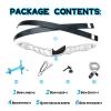 68" Black Hunter Recurve Bow for Adult Takedown Competition Athletic Bow Riser Aluminum Alloy 26lbs-40lbs Suitable for Beginner Archery Practice Competition Outdoor Target Right Hand (34 lbs) view 4