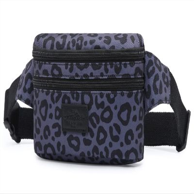HotStyle 521s Fashion Fanny Pack, Small Waist Bag for Hiking, Cross Body Style Cute for Women, Kids & Girls, Cheetah, Dark Gray