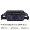 HotStyle 521s Fashion Fanny Pack, Small Waist Bag for Hiking, Cross Body Style Cute for Women, Kids & Girls, Cheetah, Dark Gray view 2