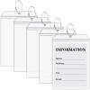 Saintrygo Golf Luggage Tags 9 x 6 Inch Clear PVC Waterproof Zipper Plastic Pouch with Steel Loops for Travel Shipping Golf Bag(5 Pieces) view 1