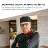 3pcs Adjustable Chef Caps Breathable Mesh Chef Hats for Men and Women for Restaurants Cooking and Home Use Black view 4