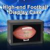 COMSREV Football Case Display Case Wall Mount Full Size Wooden Football Box Memorabilia w/98% UV Acrylic Door Holder Transparent Signed Protective Shelf (1 Ball Black) view 2
