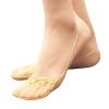 Daisy and Bella 4 Pairs Breathable Lace No Show Socks, Toe Topper Half Socks, Low Cut Liner Slingback Sock. (Lace 4 Nude) view 1