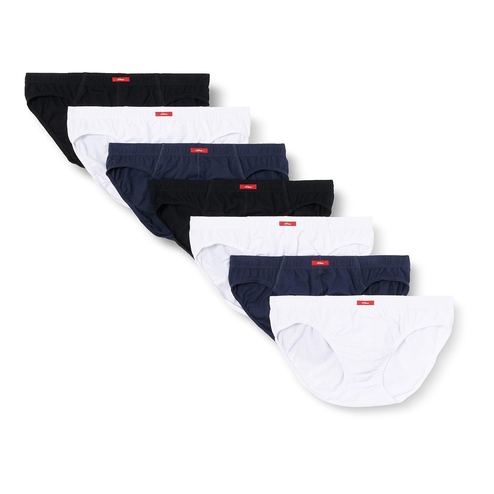 s.Oliver Men's Underwear (Pack of 7), Black/White/Navy, XX-Large