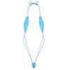 RUNQHUI Women's Mini Monokini Swimsuit Extreme Micro Bikini Thong One Piece Sling Shot Swimsuits Blue One Size view 2