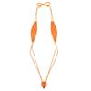 RUNQHUI Women's Mini Monokini Swimsuit Extreme Micro Bikini Thong One Piece Sling Shot Swimsuits Orange One Size view 2